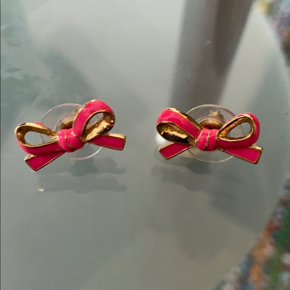 Kate Spade Pink Bow Earrings!